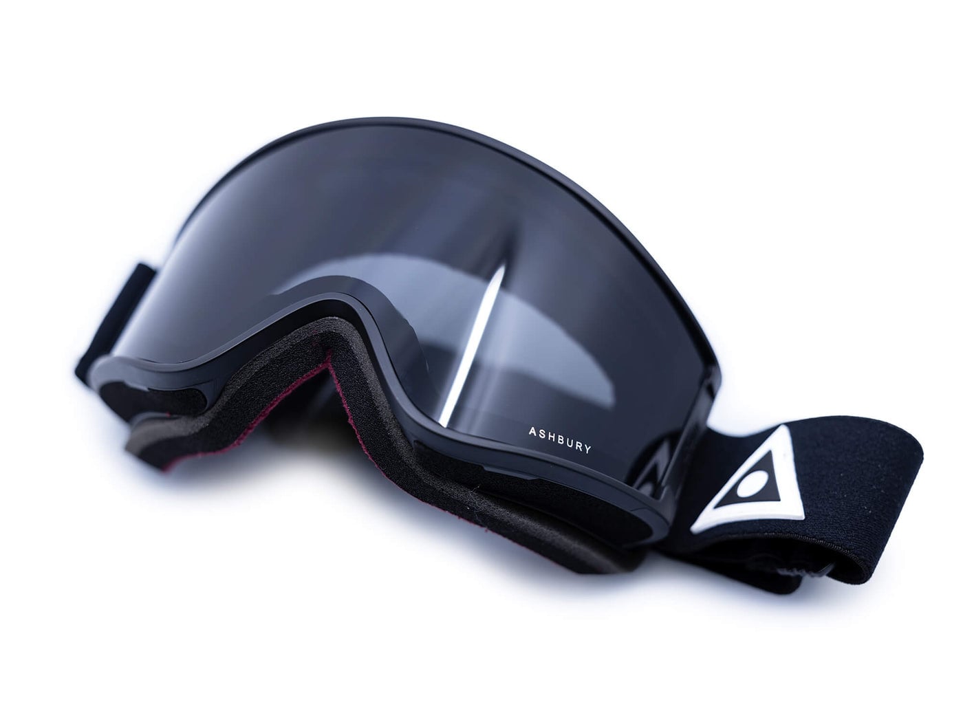 2026 ASHBURY A12 GGL BLACK TRIANGLE w/ DARK SMOKE LENS + YLW