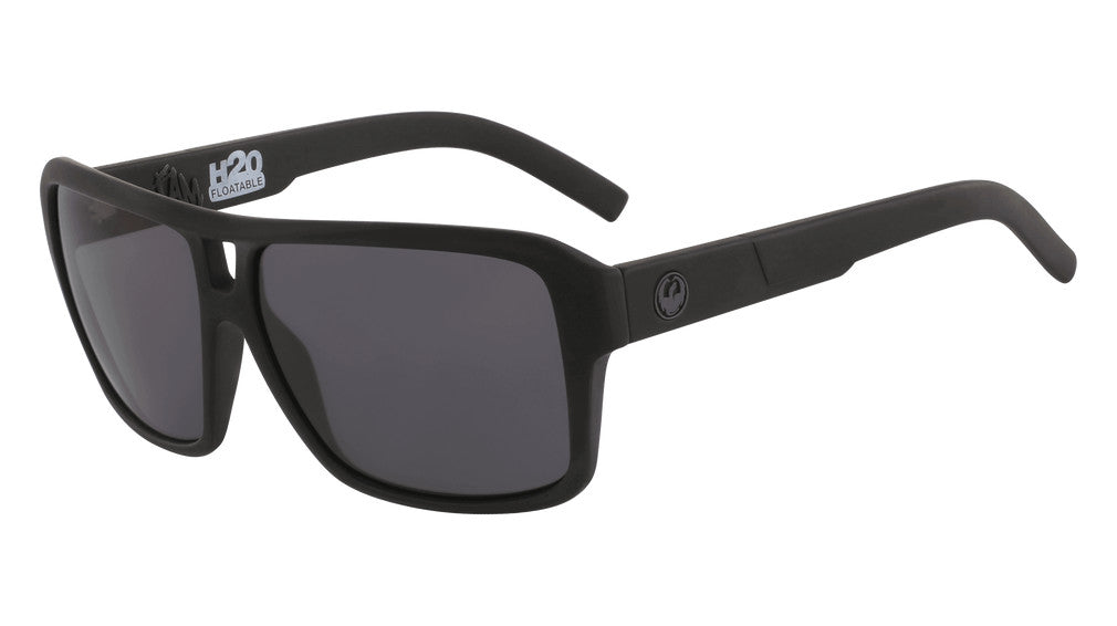 DRAGON THE JAM H2O MATTE BLACK SUNGLASSES w/ LL SMK LENS