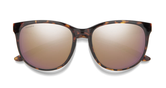 SMITH LAKE SHASTA TORT SUNGLASSES w/ CP PLR RS GLD MRR