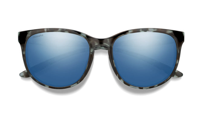SMITH LAKE SHASTA SKY TORT SUNGLASSES w/ CP BLUE MIR PLR