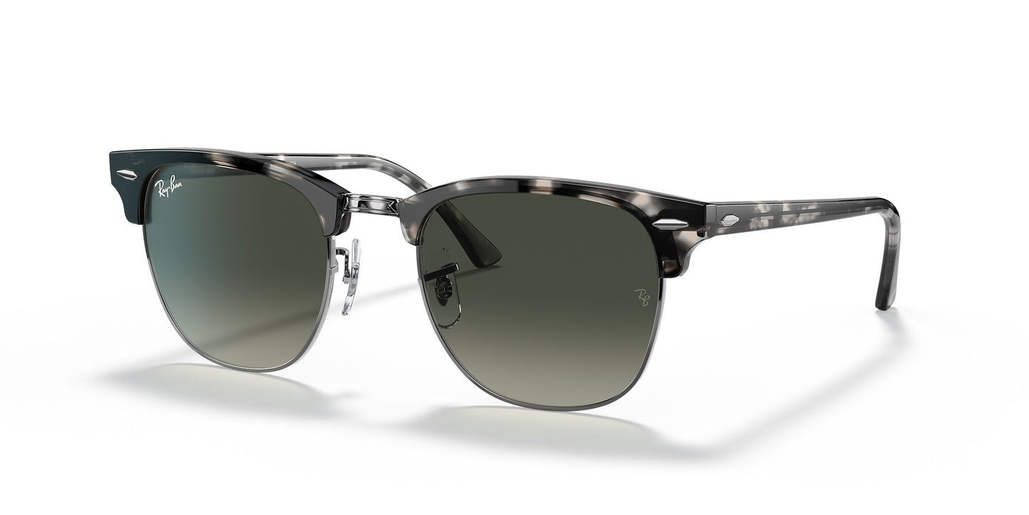 RAY-BAN CLUBMASTER SUNGLASSES GRY HAVANA w/ GRY GRAD