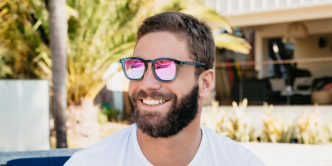 BLENDERS SYDNEY SUNGLASSEES RAIN DANCE w/ BLUE / BLUE POLAR