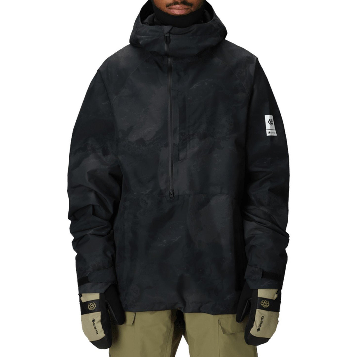 2026 686 MENS GORE FRAGMENT SHELL JACKET BLACK HEMISPHERE