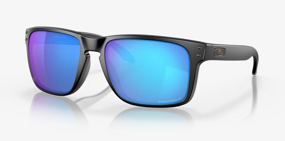 OAKLEY HOLBROOK XL MATTE BLK SUNGLASSES w/ PRIZM SAPPHIRE IRID PLR LENS