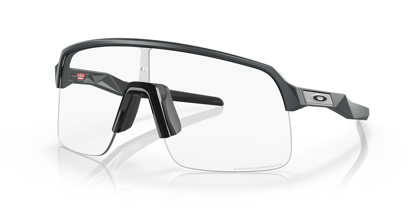 OAKLEY SUTRO MATTE CARBON SUNGLASSES w/ CLEAR TO BLK PHOTO