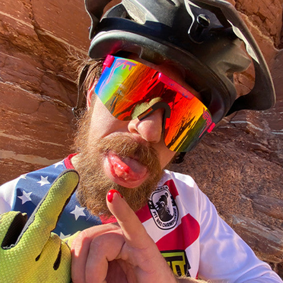 PIT VIPER THE RADICAL POLARIZED DOUBLE WIDES SUNGLASSES