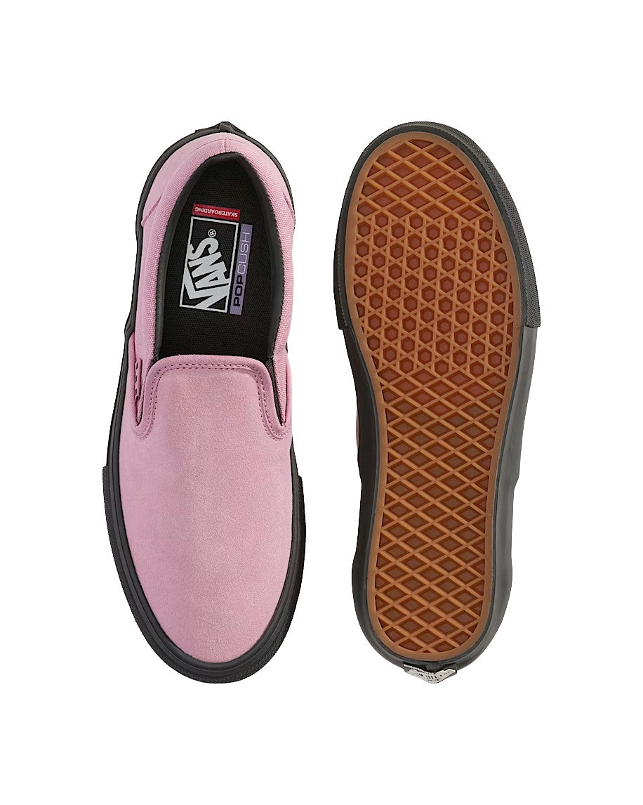 VANS MENS SKATE SLIP ON SHOES FA25 (PIB) PINK/BLACK