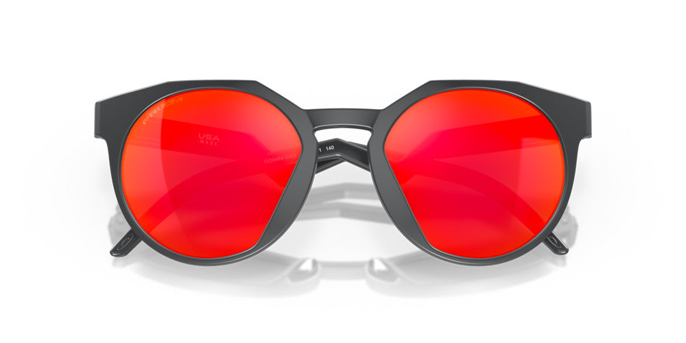 OAKLEY HSTN MATTE CARBON GRY SMK SUNGLASSES w/ PRIZM RUBY LENS