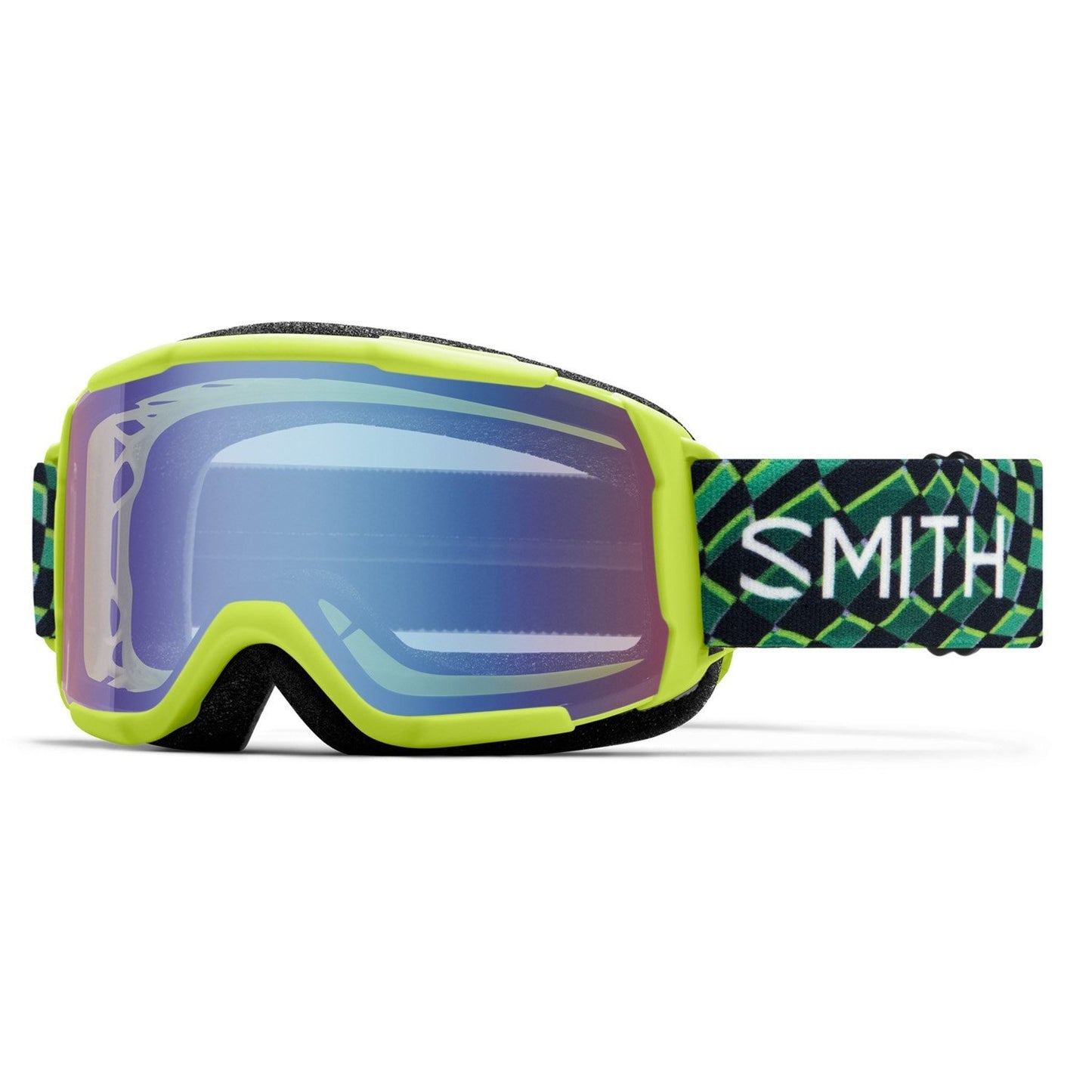 2026 SMITH DAREDEVIL GGL ELCTRC LIME LEFT TURN w/ BLU SNSR MRR