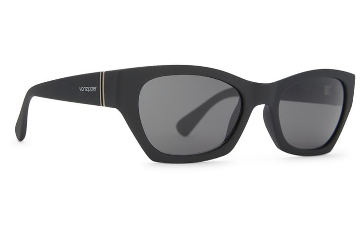 VONZIPPER STRAY BLACK GLOSS SUNGLASSES w/ GRY LENS