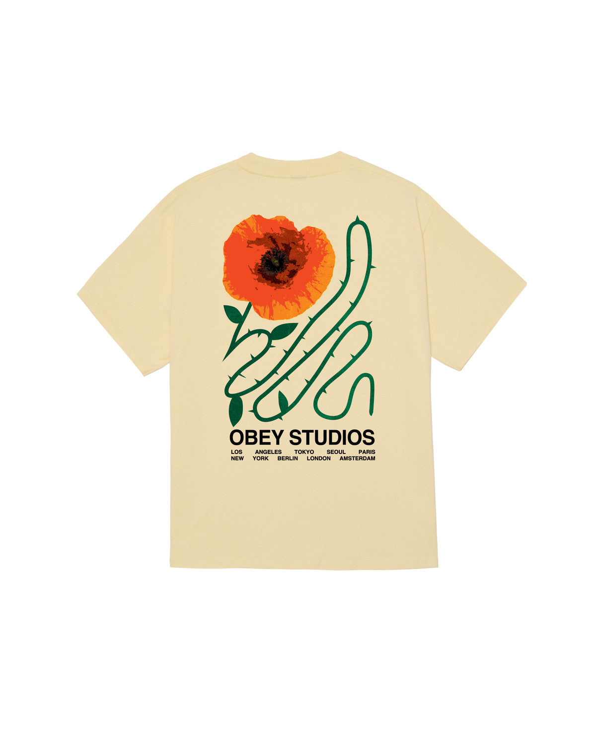 OBEY MENS MOVES OF LIFE SS TEE SP26 PALE YELLOW