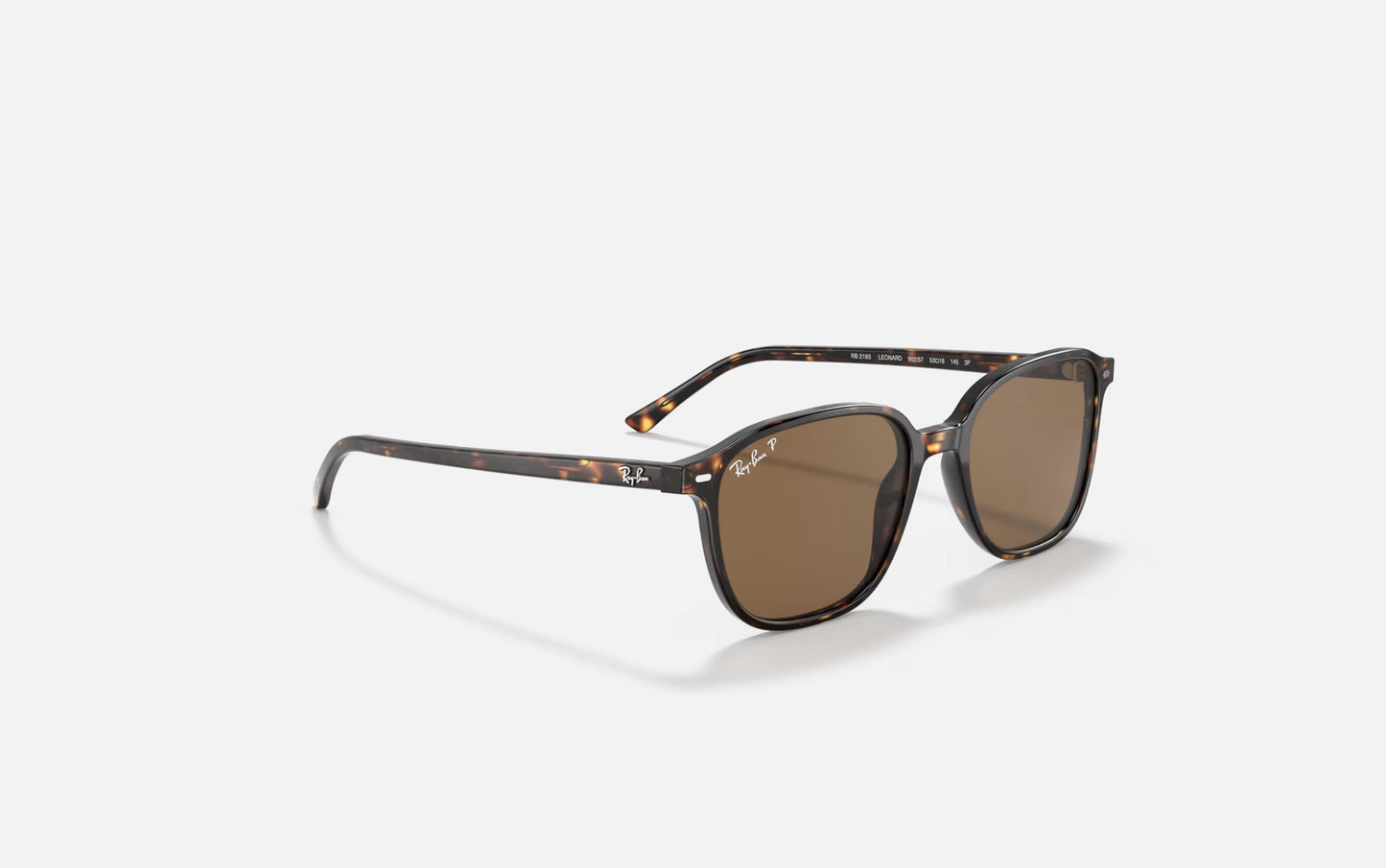 RAY-BAN LEONARD SUNGLASSES TORT w/ B-15 BROWN