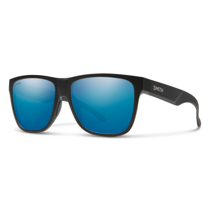 SMITH LOWDOWN XL 2 SUNGLASSES MATTE BLACK W/ CP PLR BLUE MRR