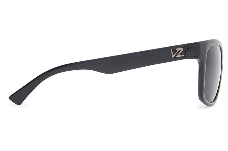 VONZIPPER BAYOU BLACK GLOSS SUNGLASSES w/ VNTG GRY LENS