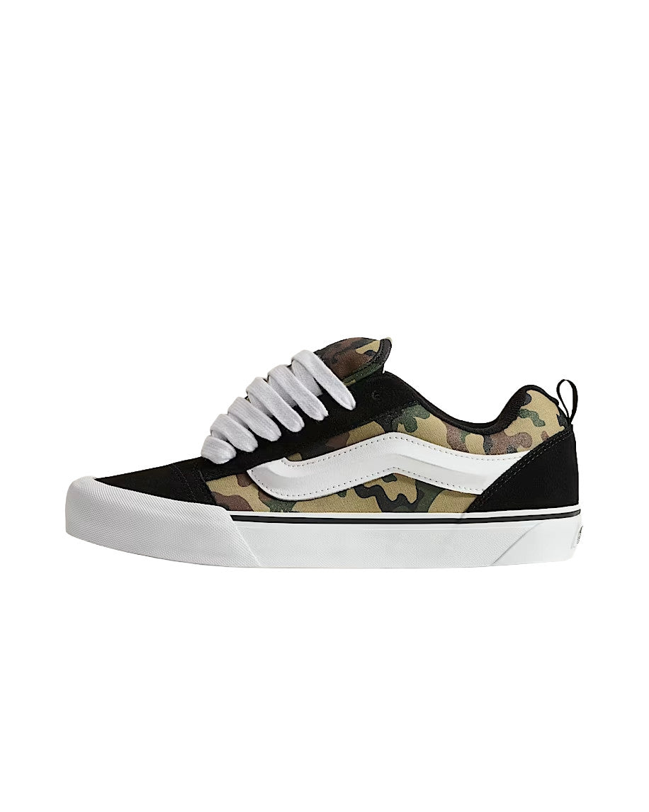 VANS MENS KNU SKOOL SHOES FA25 (YJ7) CAMO BLACK/GREEN