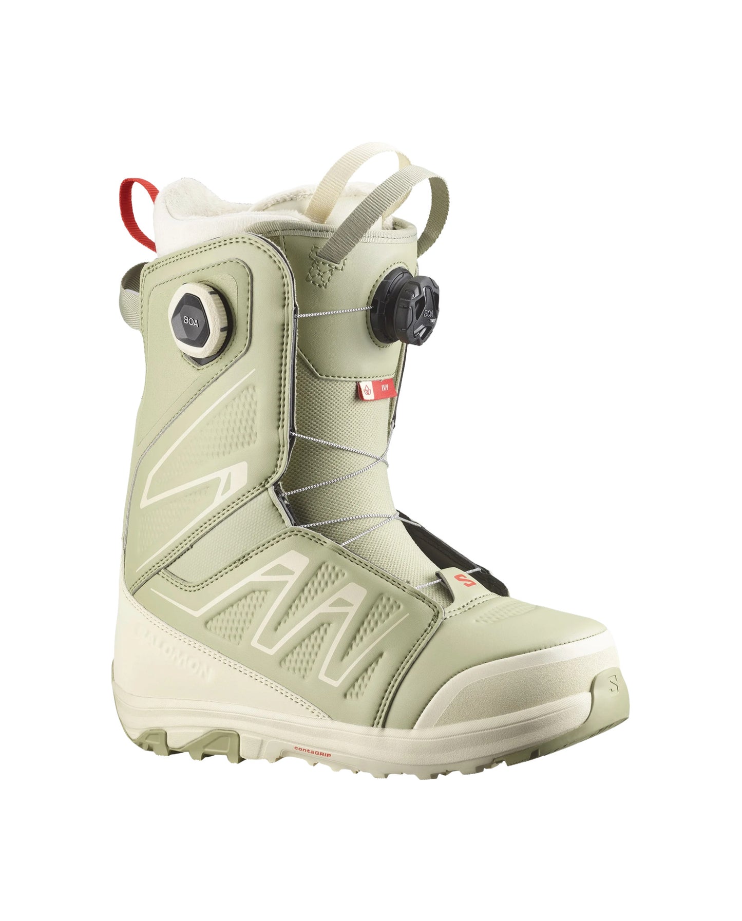2026 SALOMON WMNS IVY BOA SJ BOA BOOTS TEA/A.MLK/F.RED