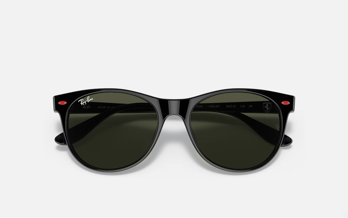 RAY-BAN FERRARI SUNGLASSES BLACK w/ G-15 GRN
