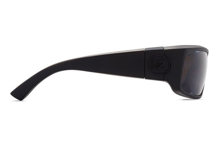 VONZIPPER KICKSTAND BLACK SATIN SUNGLASSES w/ VINTAGE GRY PLR LENS