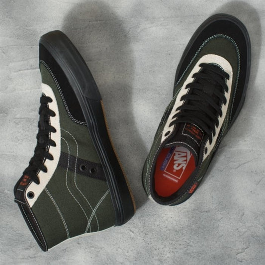 VANS MENS CROCKETT HIGH SHOES SP22 FOREST BLACK