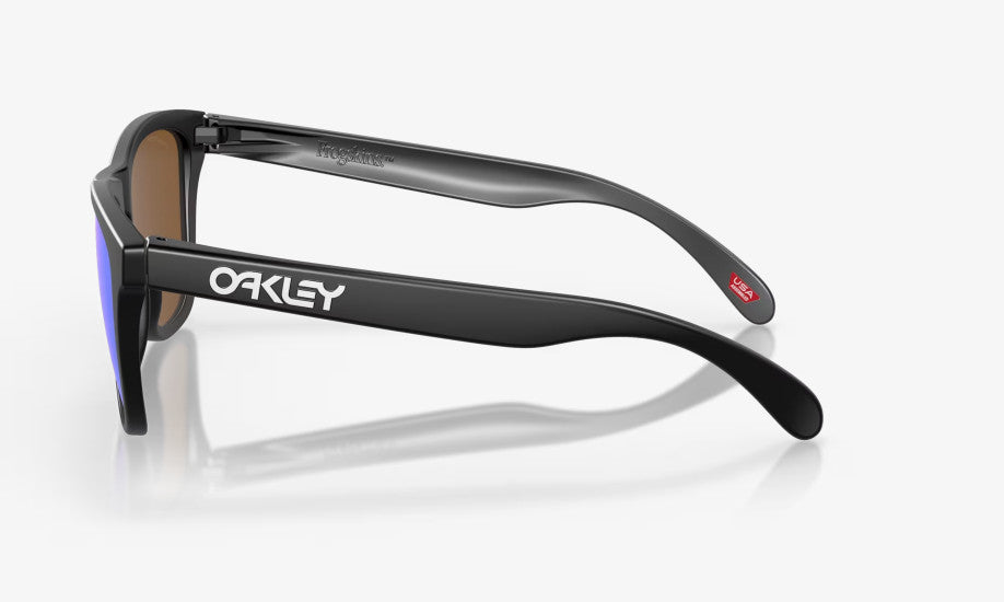 OAKLEY FROGSKINS MATTE BLK SUNGLASSES w/ PRIZM VIOLET LENS