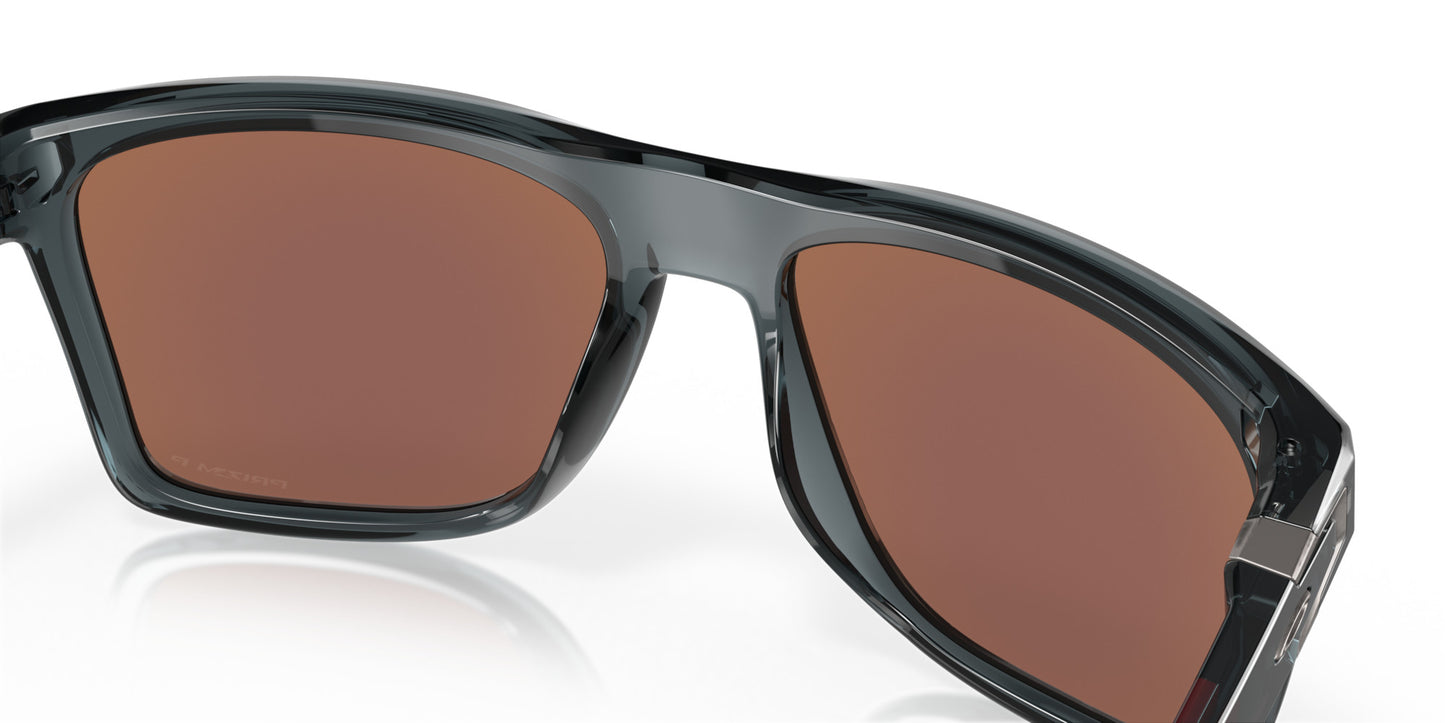 OAKLEY LEFFINGWELL CRYSTAL BLK SUNGLASSES w/ PRIZM DEEP WTR PLR LENS