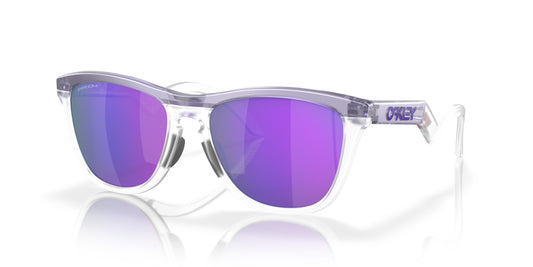 OAKLEY FROGSKINS HYBRID TRANS LILAC/CLEAR SUNGLASSES w/ PRIZM VIOLET LENS