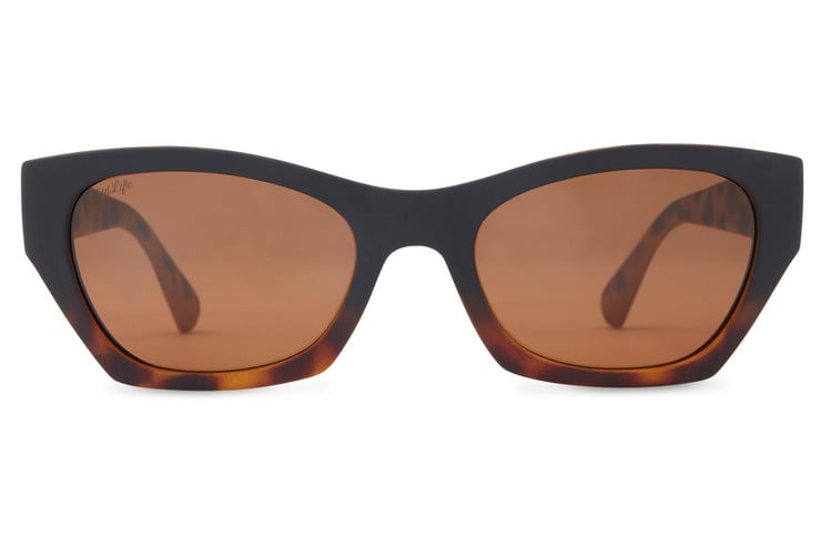VONZIPPER STRAY NEGRA TORTUGA DE SUNGLASSES w/ BRNZ PLR LENS