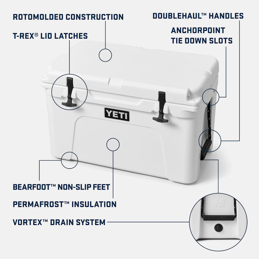 YETI TUNDRA 45 WHITE