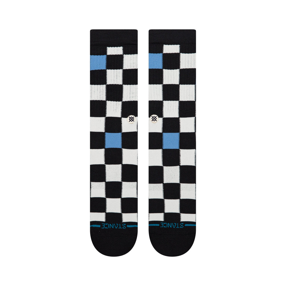 STANCE MENS CHEF CHECK CREW SOCK SP26 BLACK