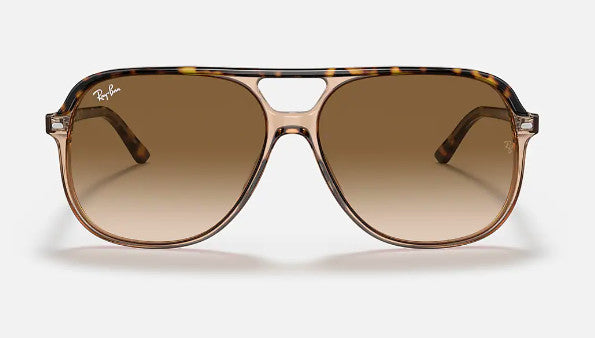 RAY-BAN BILL SUNGLASSES TRANSPARENT BROWN w/ CLEAR GRADIENT BR
