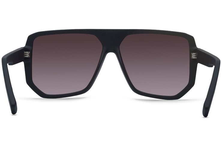 VONZIPPER ROLLER BLACK SATIN SUNGLASSES w/ BRN GRAD LENS