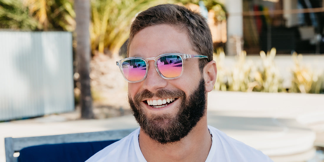 BLENDERS SYDNEY SUNGLASSES STELLAR GRACE w/ CLEAR / RAINBOW LAVENDER POLAR