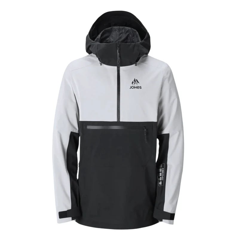 2025 JONES MOUNTAIN SURF RECYCLED ANORAK JACKET SMOKE GREY