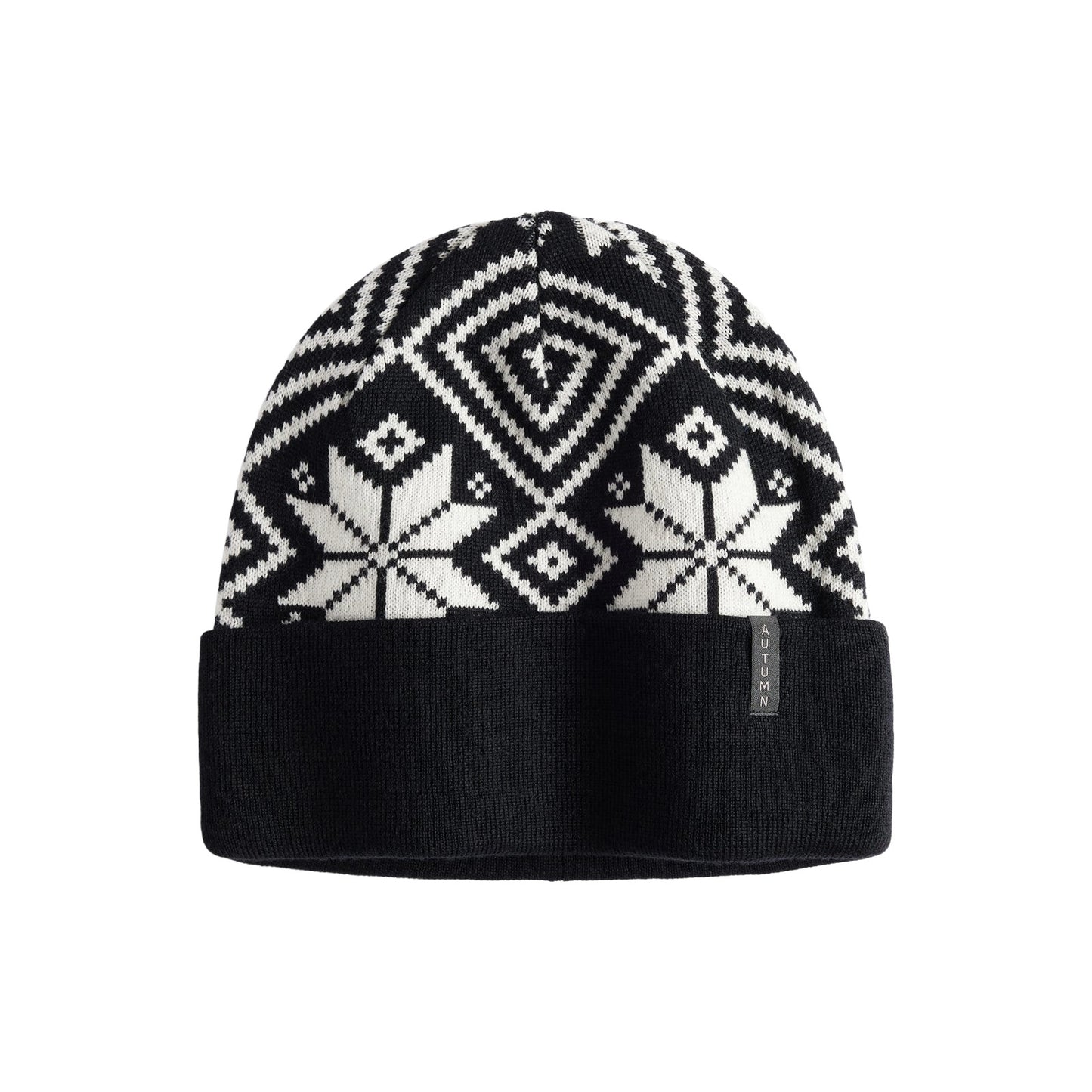 2026 AUTUMN NORDIC KNIT BEANIE BLACK