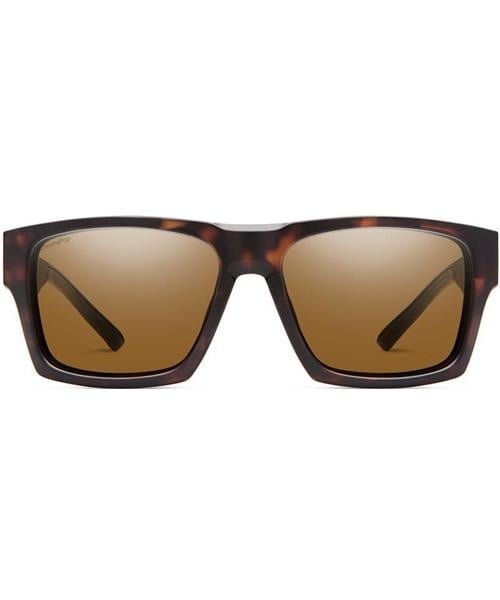 SMITH OUTLIER 2 MATTE TORT SUNGLASSES w/ CP PLR BRN