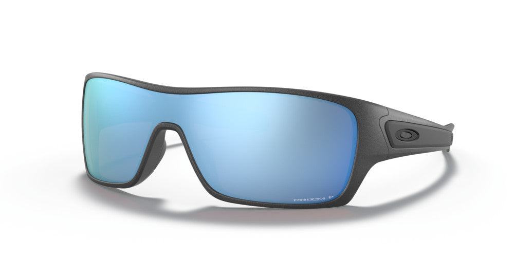 OAKLEY TURBINE ROTOR STEEL SUNGLASSES w/ PRIZM DEEP WATER PLR LENS
