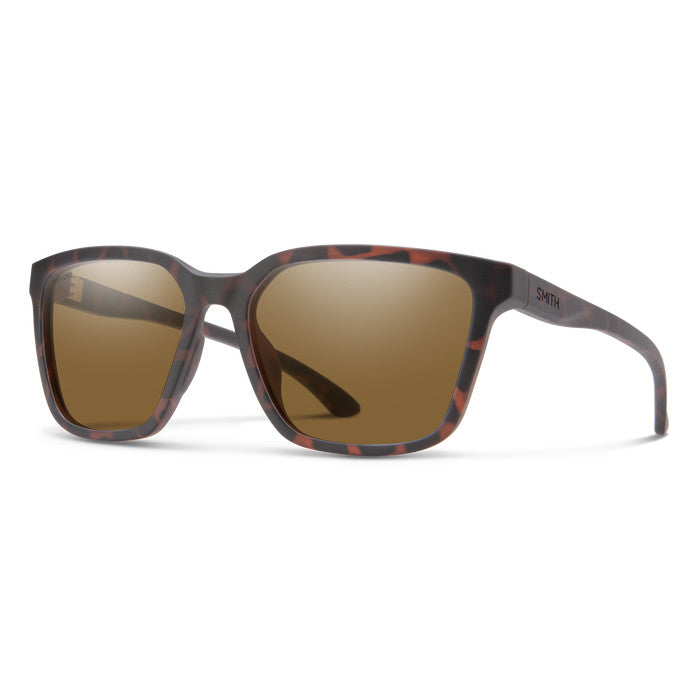 SMITH SHOUTOUT CORE MATTE TORT SUNGLASSES w/ PLR BRWN