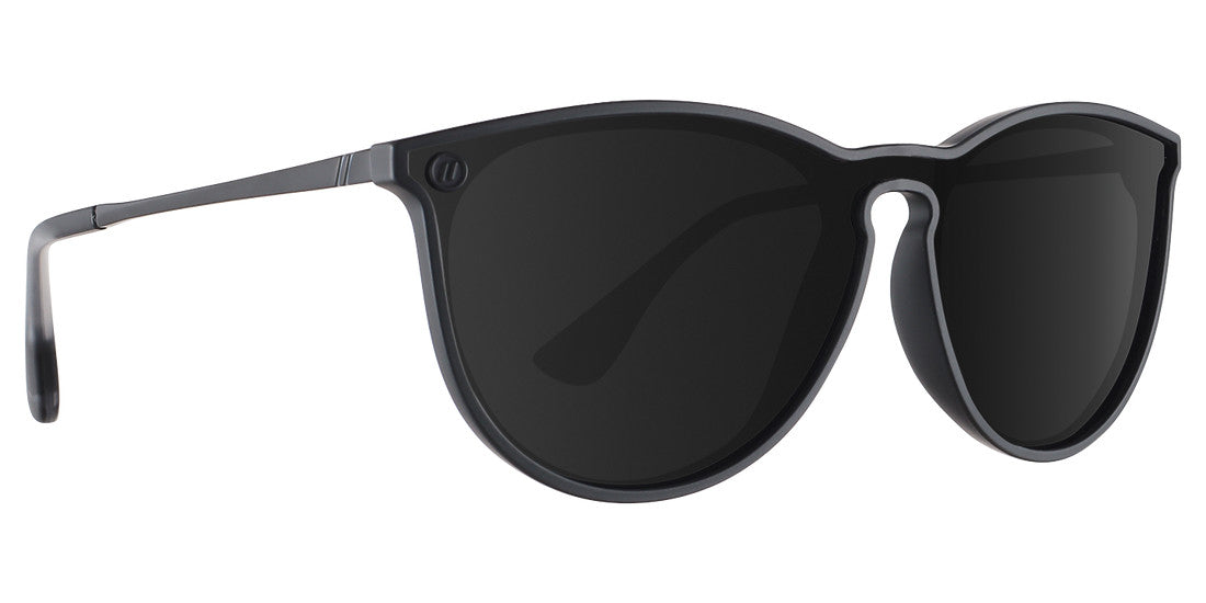 BLENDERS NORTH PARK X2 LEGEND BOUND MATTE BLACK SUNGLASSES w/ GREY PLR LENS