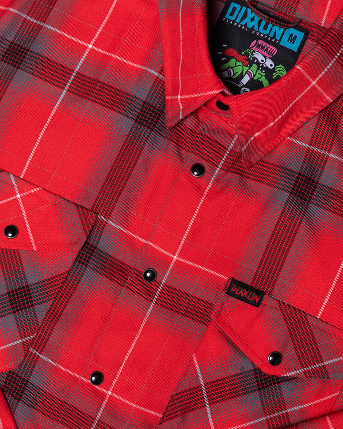 DIXXON MENS THE SLAPPY LS FLANNEL SP26 RED