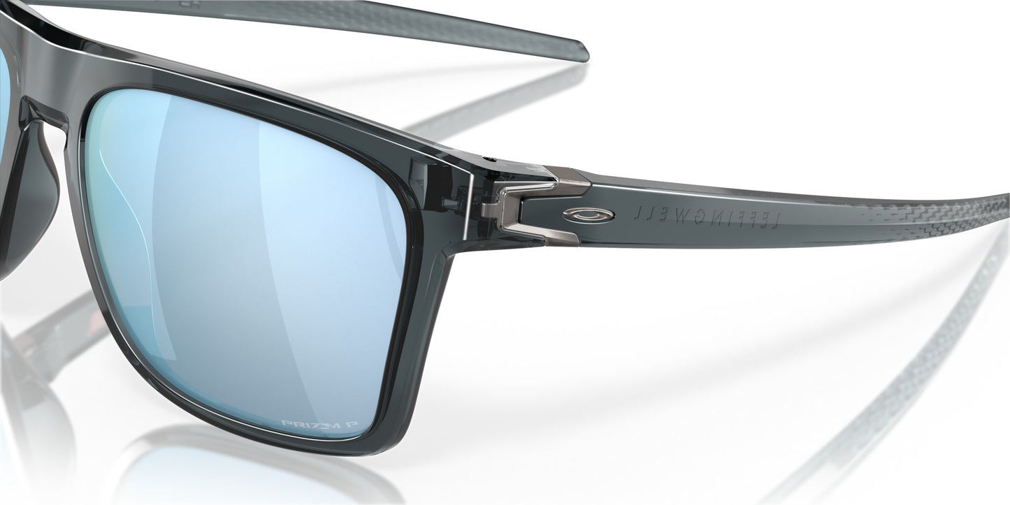 OAKLEY LEFFINGWELL CRYSTAL BLK SUNGLASSES w/ PRIZM DEEP WTR PLR LENS