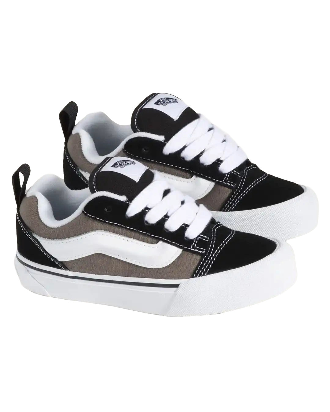VANS YOUTH BOYS KNU SKOOL 2-TONE SHOES FA25 (4Y41) BLACK/BUNGEE