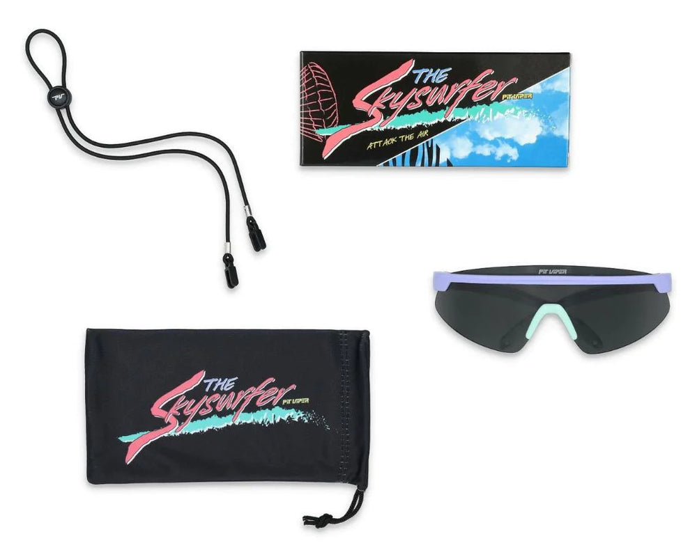 PIT VIPER THE SKYSURFER SUNGLASSES THE PLUMDUSTER w/POLAR SMOKE