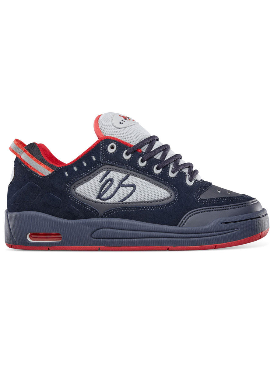 ES MENS CREAGER SHOE SP24 NAVY/GREY/RED