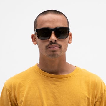 ELECTRIC SWINGARM XL DARKSIDE TORT SUNGLASSES w/ GRY PLR LENS