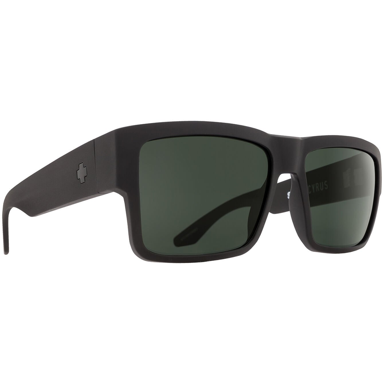 SPY CYRUS MATTE OLIVE SUNGLASSES w/ HAPPY GRY
