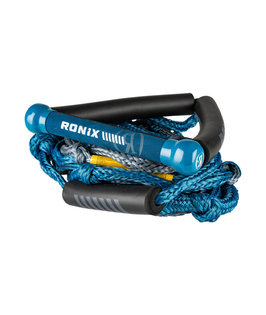 2025 RONIX BUNGEE SURF ROPE W/ 10" HANDLE HIDE GRIP  w/ 25FT 5 SECT - BLUE
