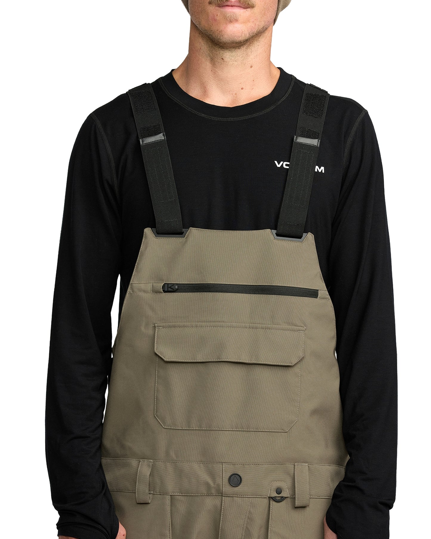 2026 VOLCOM ROAN BIB OVERALL MILITARY