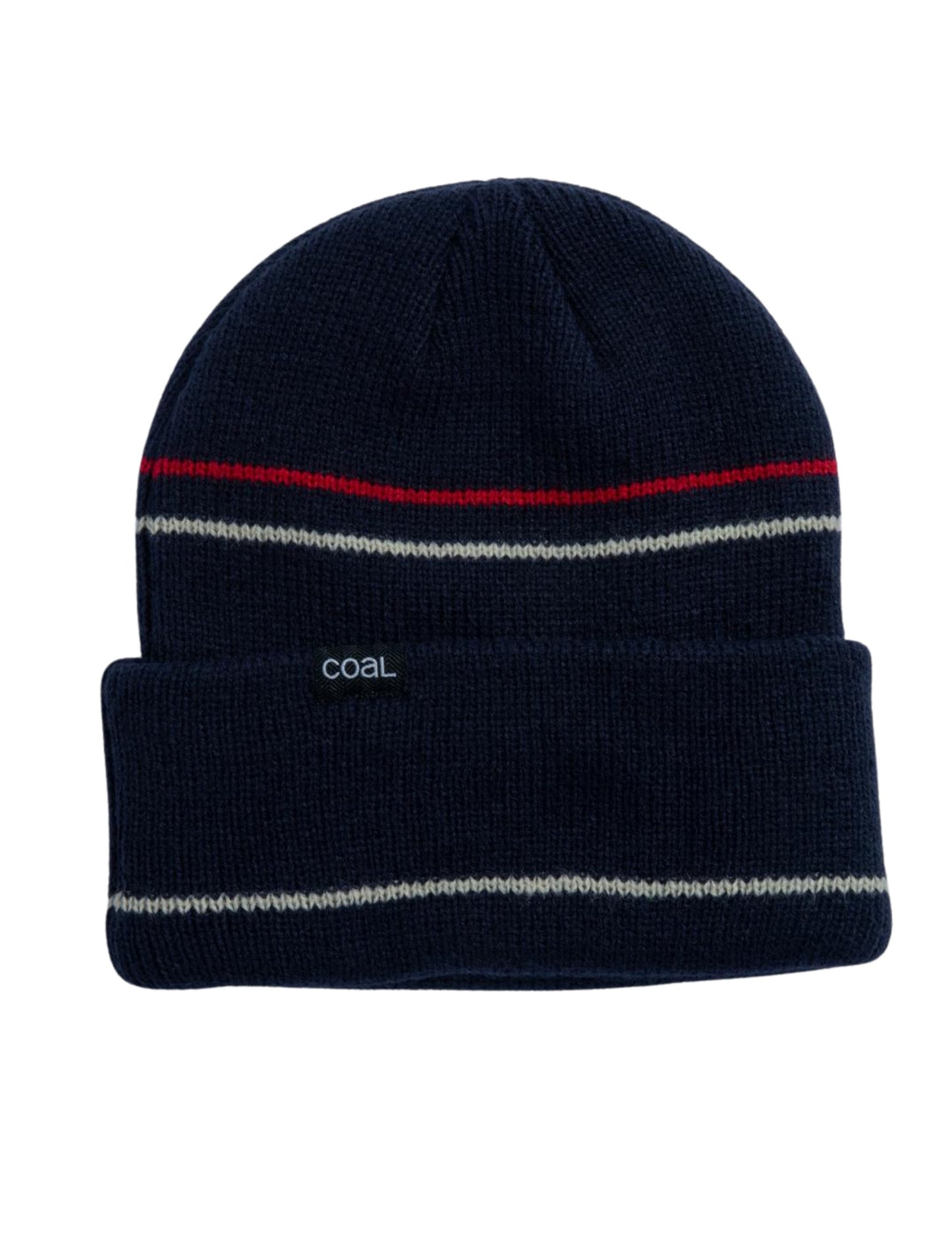 2025 COAL WAYNE BEANIE NAVY/RED