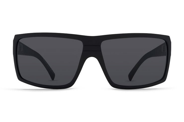 VONZIPPER SNARK BLACK SATIN SUNGLASSES w/ GRY LENS