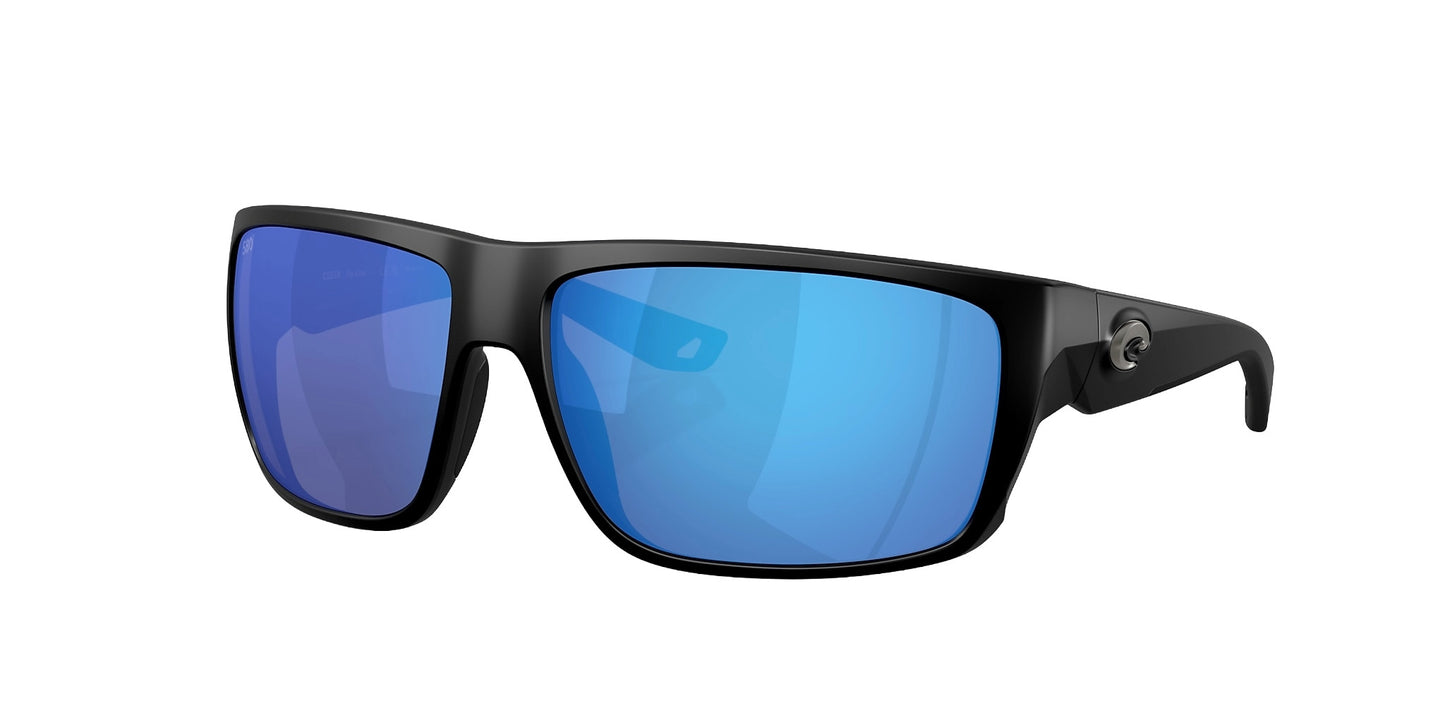 COSTA FLY LINE SUNGLASSES MATTE BLACK w/BLUE MIRROR